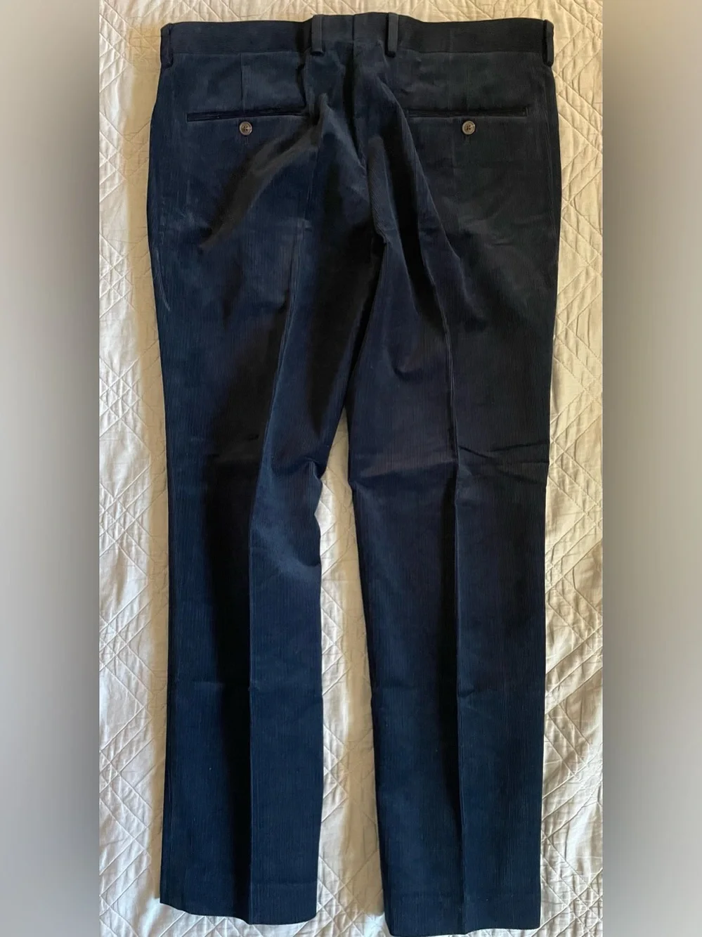 J. CREW Ludlow Slim-fit suit pant in Italian corduroy Navy Size 34 CL279